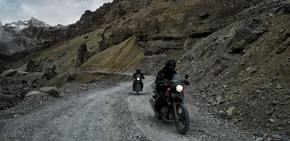 Royal Enfield Himalayan in the mountains